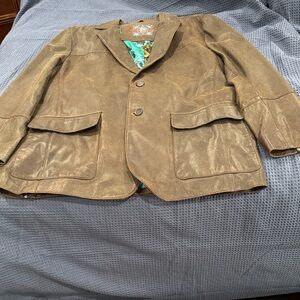Mens Leather blazer